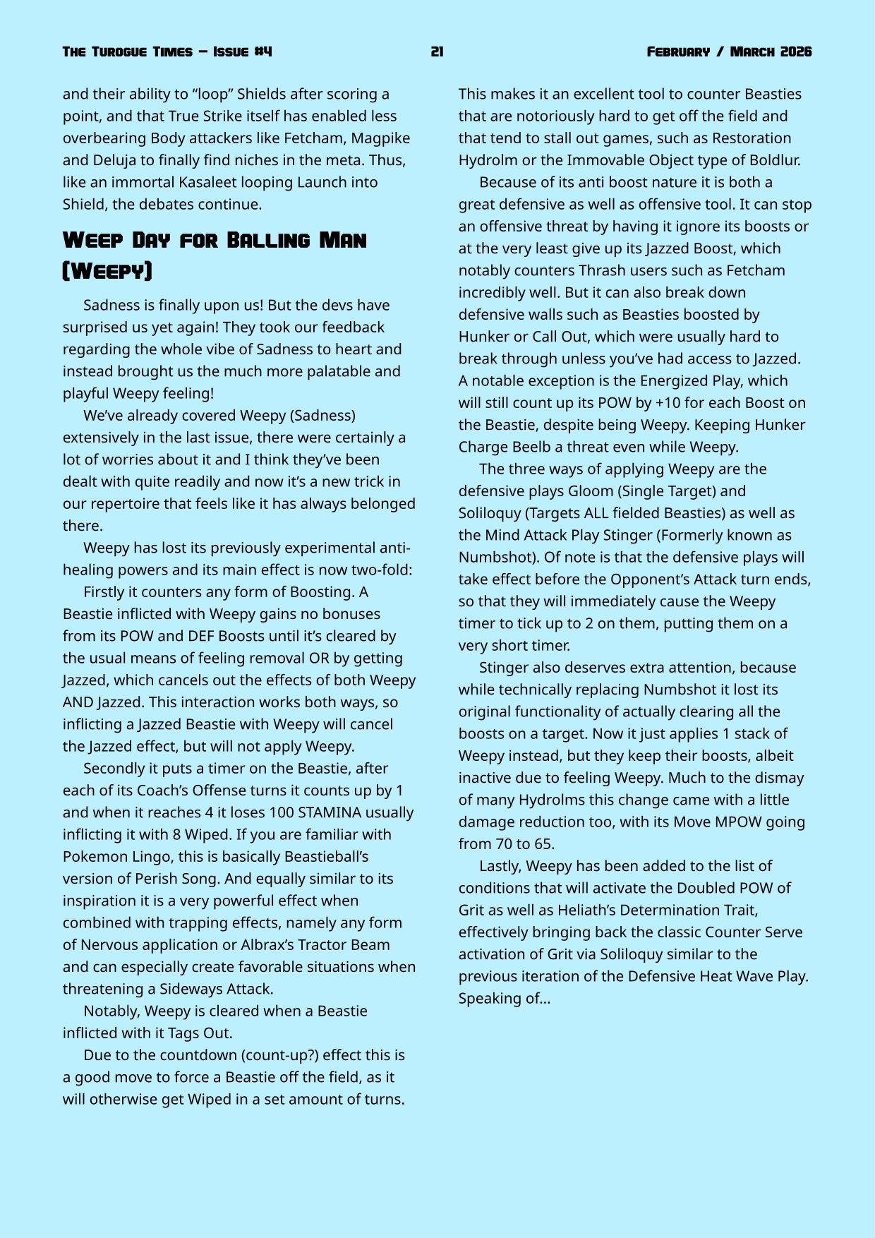 Page 21. Milestone 3 meta retrospective